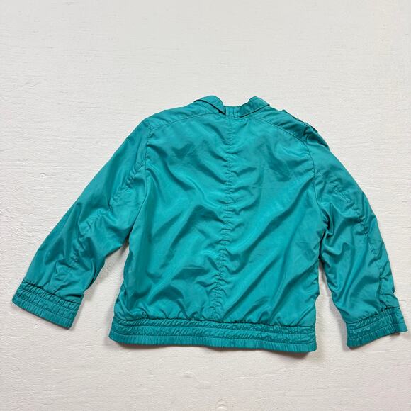 Divided By H&M Teal Bomber Moto Jacket, Size 6 - Picture 10 of 10